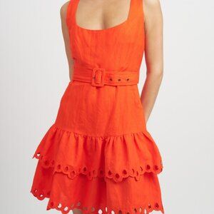 En Saison Orange Mini Dress
